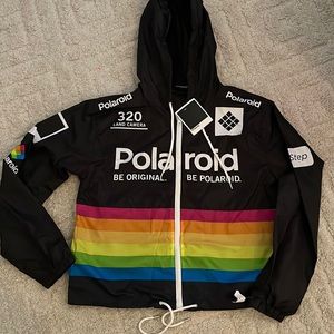 Polaroid  zip up jacket with hood. Brand new with tags.